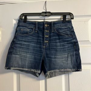 High-Waist Denim Shorts